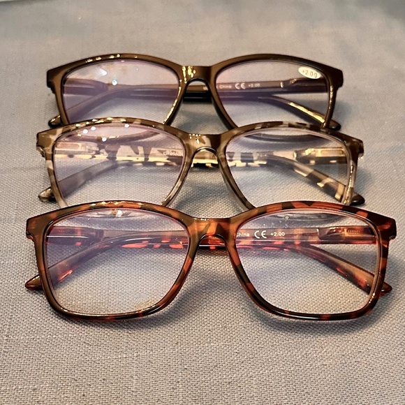 *3* Pairs Henotin Blue Light Blocking Readers +2.0 - Picture 12 of 16